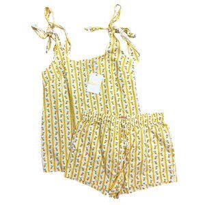 Show Me Your‎ Mumu NWT 🍋 Britt Bow PJ Tank/Shorts Set